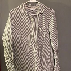 Striped button up